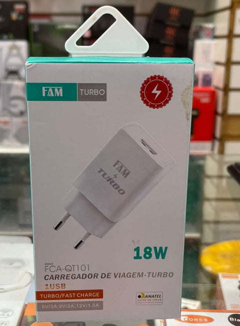 Fonte entrada USB FAM, fonte carregadora USB de tomada