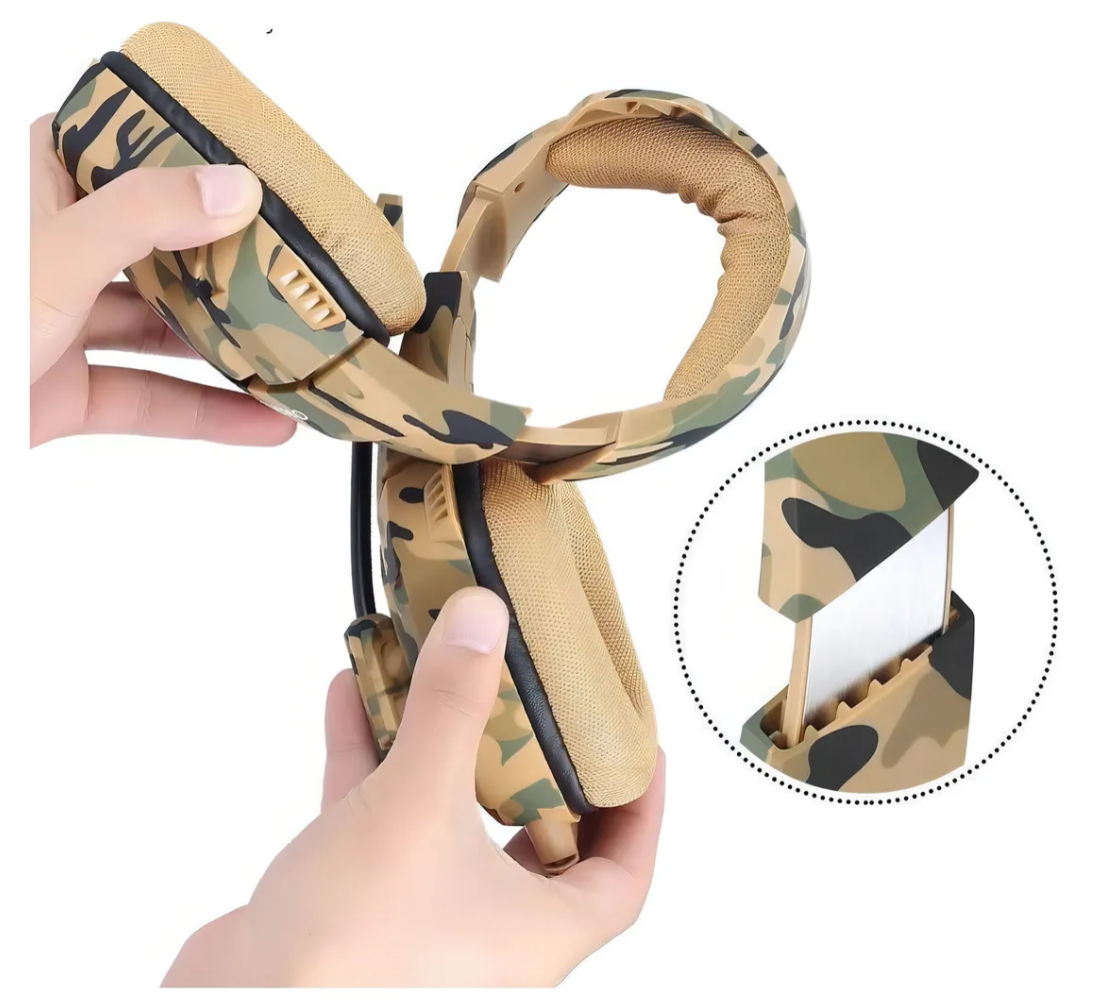 Headset Gamer Profissional Onikuma K1B Camuflado