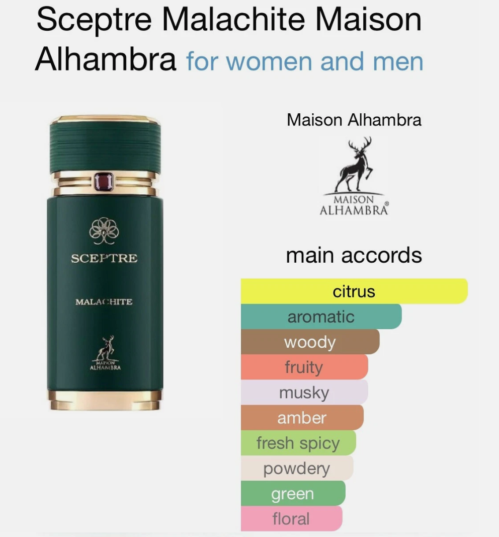 Sceptre Malachite by Maison Alhambra