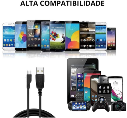 Cabo USB V3 para Controle PS3 – Conexão Rápida e Segura