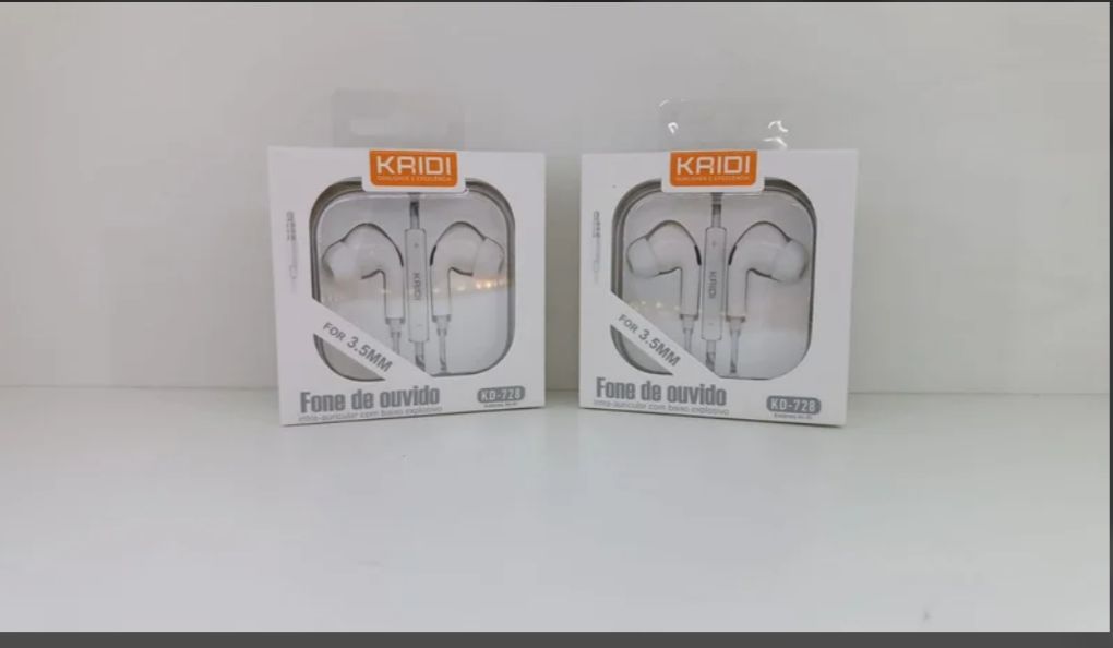 Fone de ouvido P2 com borracha KAIDI