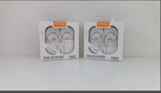 Fone de ouvido P2 com borracha KAIDI