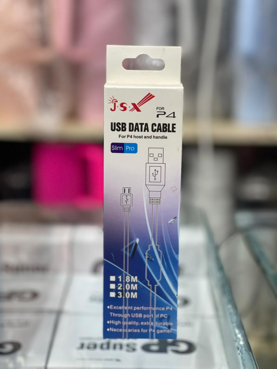 Cabo USB V8 para Controle PS4