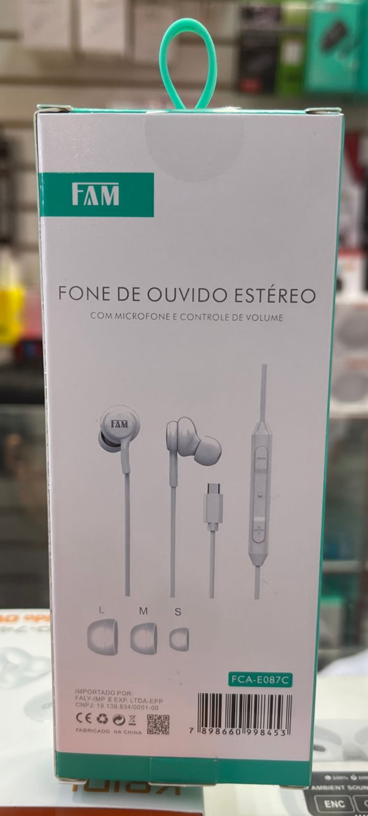 Fone de ouvido Estéreo
