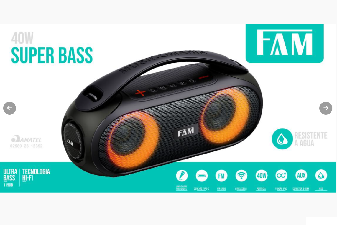 Caixa de Som FAM 1150B (sem microfone)