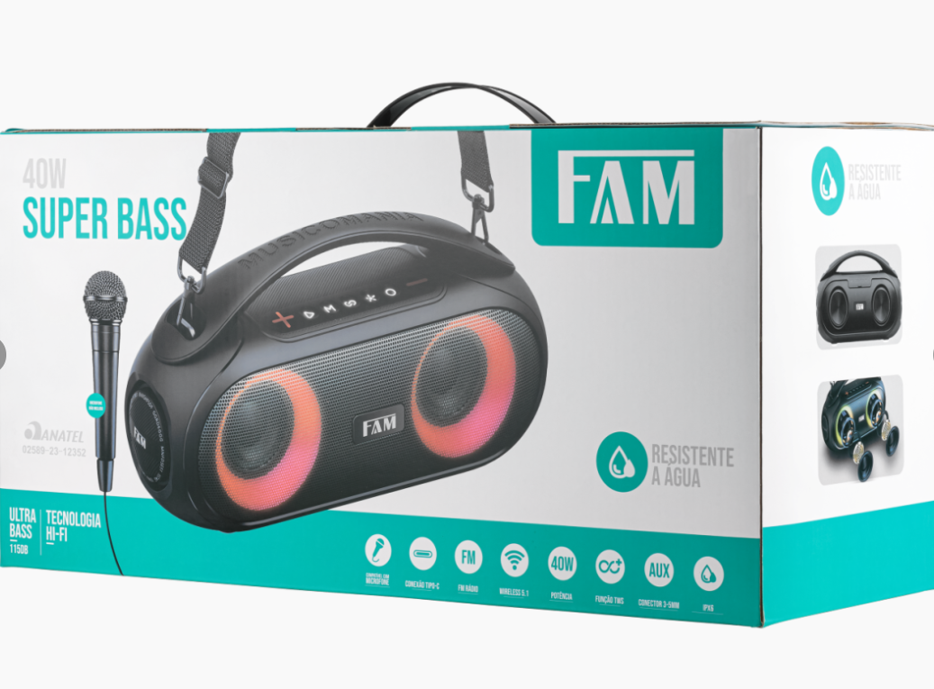 Caixa de Som FAM 1150B (sem microfone)