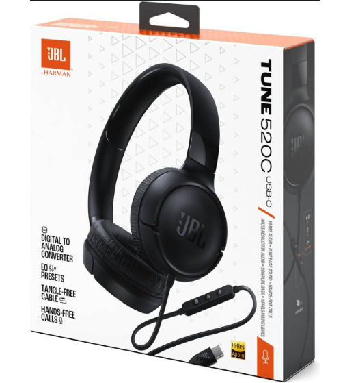 Fone de ouvido JBL Tune 520c