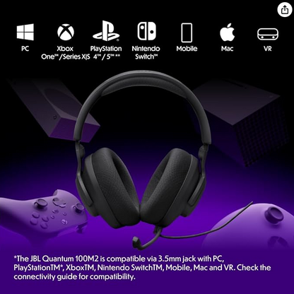 Fone de ouvido JBL Quantum 100 M2