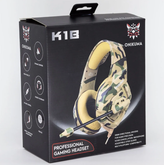 Headset Gamer Profissional Onikuma K1B Camuflado