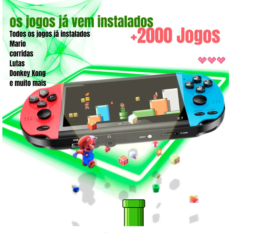 Kapbom KA-5883 – Fliperama de Bolso com Tela Gigante