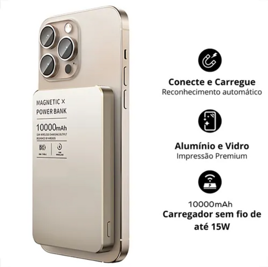 Carregador por indução A'GOLD Bte-98 10000mah