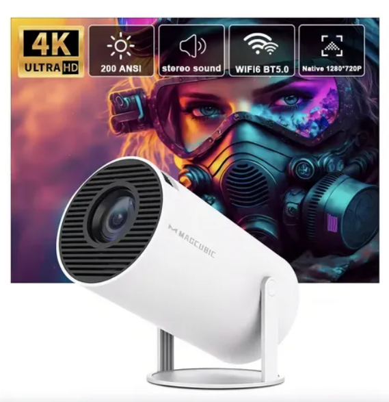 Smart Projector HY300 Pro Ultra HD Android LED