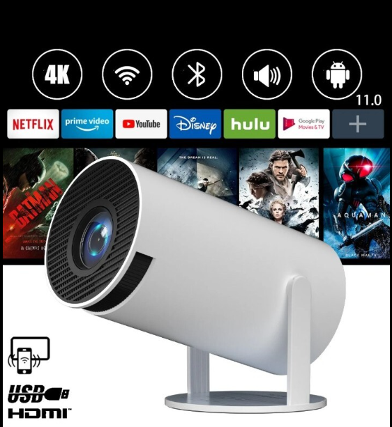 Smart Projector HY300 Pro Ultra HD Android LED
