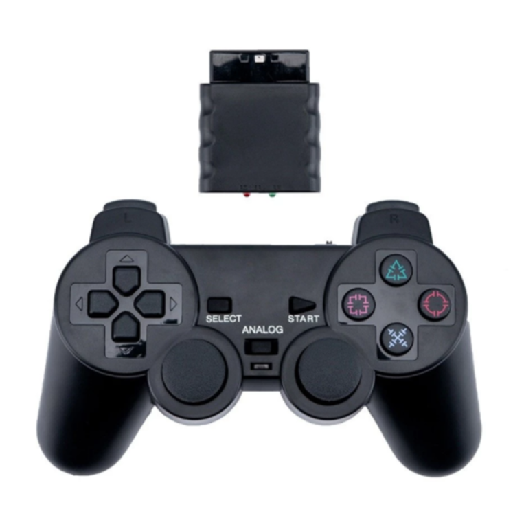 Controle COMPATÍVEL com PS2 com e sem fio.