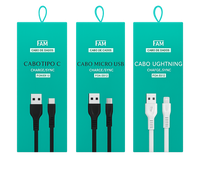 Cabos USB para Todos os Dispositivos: Tipo-C, Mini USB e Lightning 2