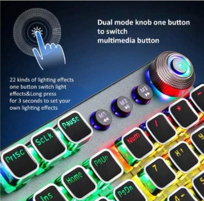 Teclado Mecânico AULA F2058 - 104 teclas