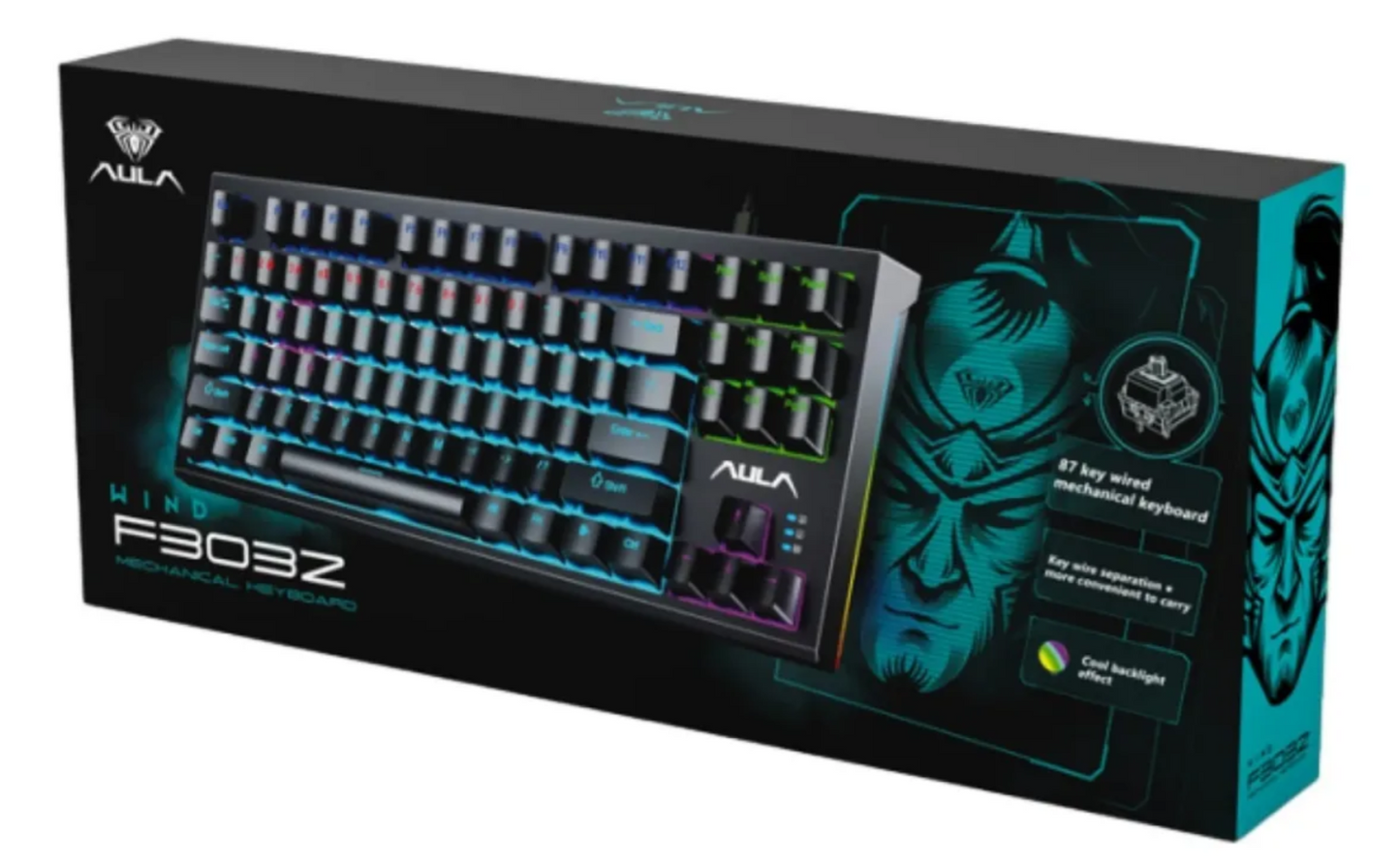 Teclado Mecânico AULA F3032 - 87 teclas