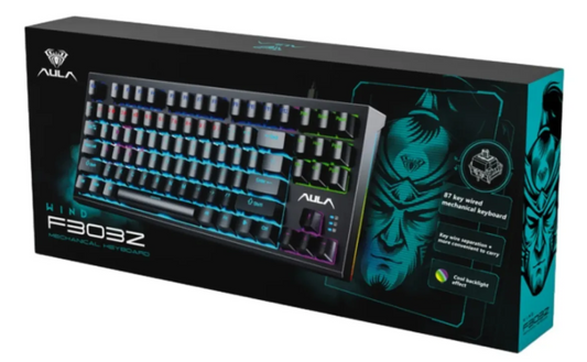 Teclado Mecânico AULA F3032 - 87 teclas