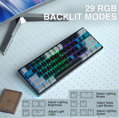 Teclado Mecânico AULA F3261 - 61 teclas