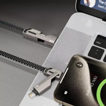 Cabo Ultra Rápido 4 em 1 - Lightning Tipo C - USB Tipo C - FCA-2204 - FAM