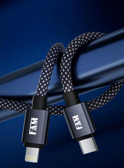 Cabos USB ultra rapido para iPhone tipo C / Lightning 1,2M